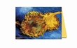 Two Cut Sunflowers Greeting Card