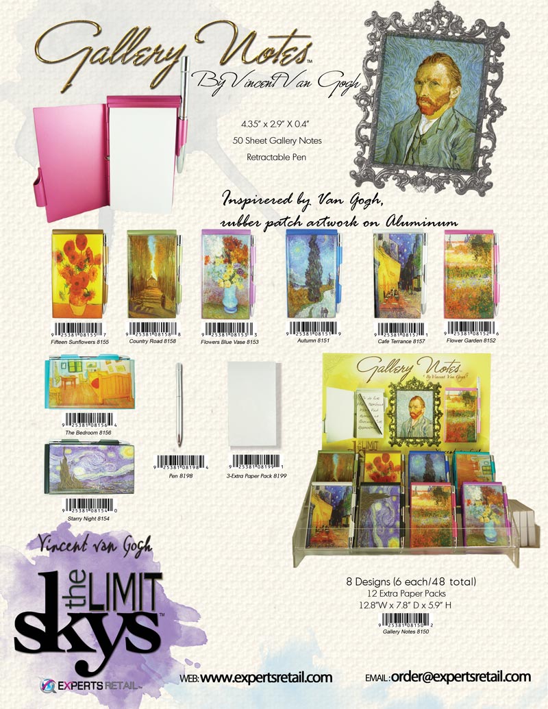 Gallery Notes Sells Sheet Flip Notes 