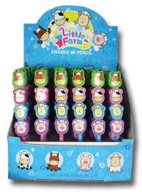 Little Farm 4 Eraser Pencil