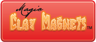 Magic Clay Magnets: Handmade - Hand Molded - Hand Painted