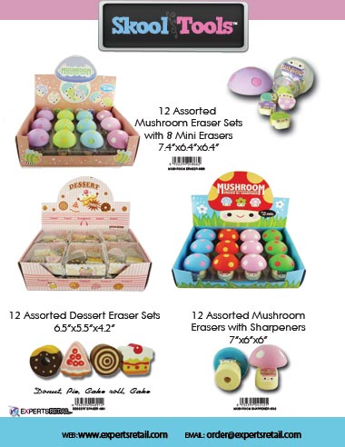 Skool Tools: Mushroom Eraaer Sets